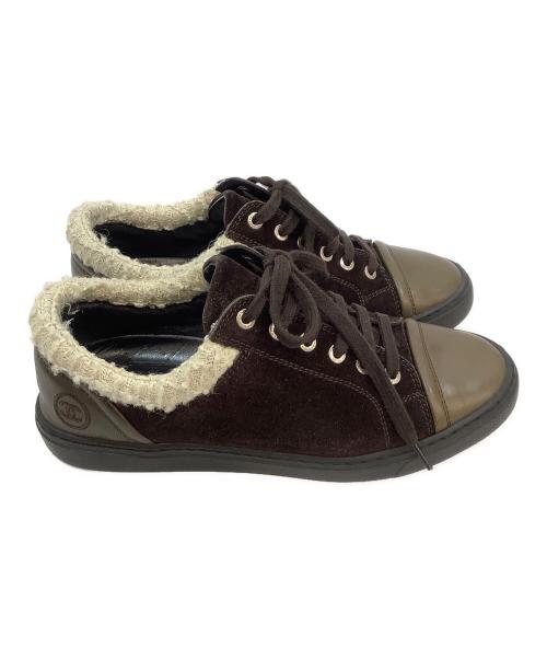 CHANEL（シャネル）CHANEL (シャネル) スニーカー ブラウン サイズ:23.5cmの古着・服飾アイテム