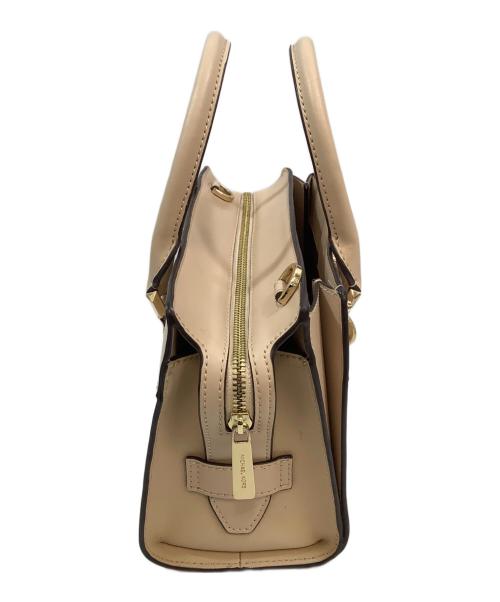 MICHAEL KORS（マイケル・コース）MICHAEL KORS (マイケル・コース) ショルダーバッグ ホワイト×ピンクの古着・服飾アイテム