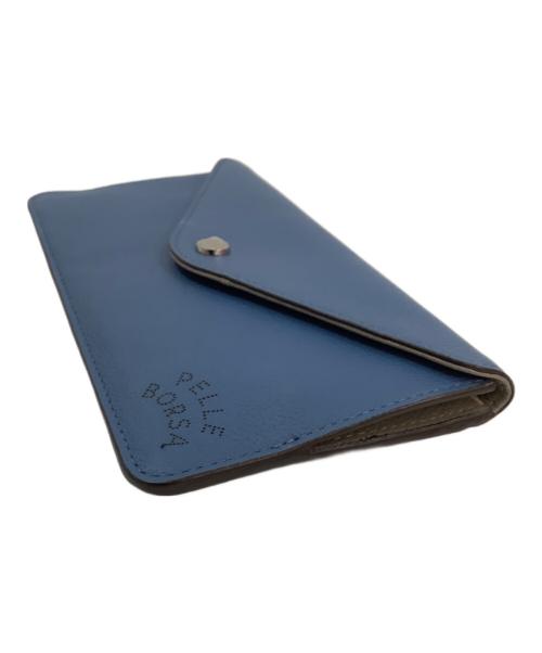 PELLE BORSA（ペレボルサ）PELLE BORSA (ペレボルサ) 長財布 ブルーの古着・服飾アイテム