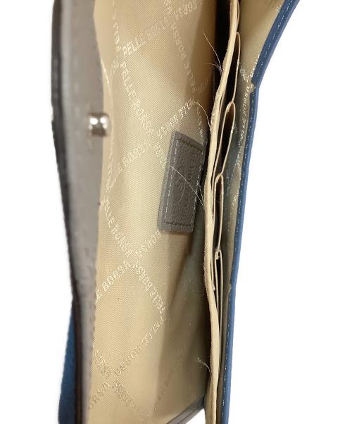 PELLE BORSA（ペレボルサ）PELLE BORSA (ペレボルサ) 長財布 ブルーの古着・服飾アイテム