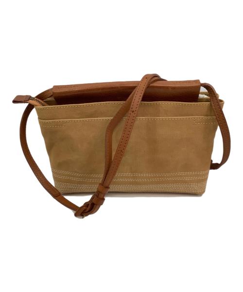 genten（ゲンテン）genten (ゲンテン) ミニショルダーバッグ　ミモザ・ベーシック ベージュの古着・服飾アイテム