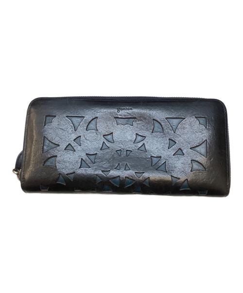 genten（ゲンテン）genten (ゲンテン) 長財布 ネイビーの古着・服飾アイテム