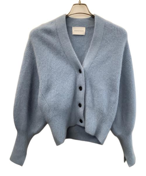Adam et Rope（アダム エ ロペ）Adam et Rope (アダム エ ロペ) 厚手カーディガン スカイブルー サイズ:Freeの古着・服飾アイテム