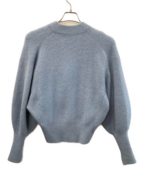 Adam et Rope（アダム エ ロペ）Adam et Rope (アダム エ ロペ) 厚手カーディガン スカイブルー サイズ:Freeの古着・服飾アイテム