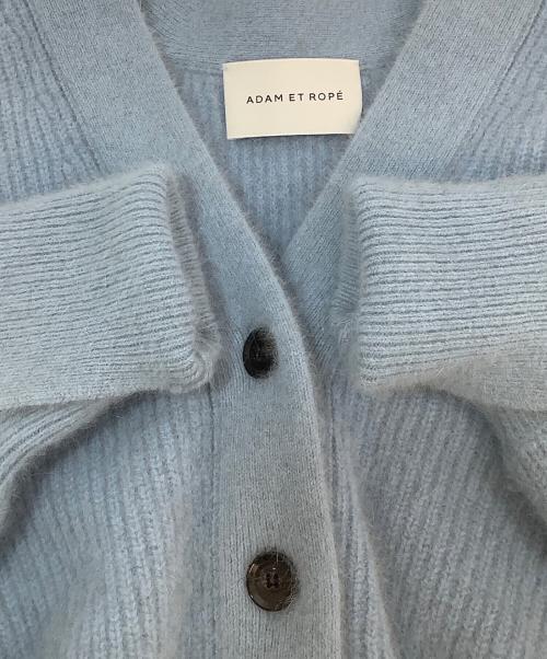 Adam et Rope（アダム エ ロペ）Adam et Rope (アダム エ ロペ) 厚手カーディガン スカイブルー サイズ:Freeの古着・服飾アイテム