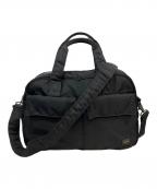 PORTERポーター）の古着「2WAYボストンバッグ」｜ブラック×イエロー