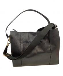 COLE HAAN（コールハーン）の古着「キャリーオールショルダーバッグ」｜ブラック