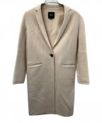 theoryセオリー）の古着「カシミヤ混ウールコート」｜ピンク