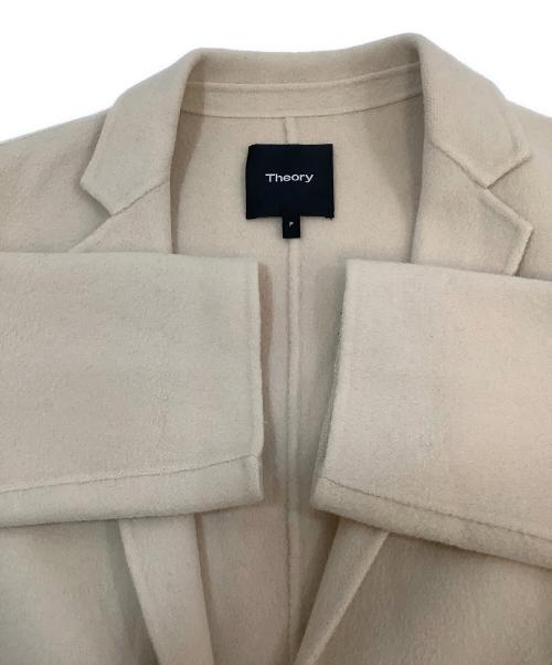 theory（セオリー）theory (セオリー) カシミヤ混ウールコート ピンク サイズ:Pの古着・服飾アイテム