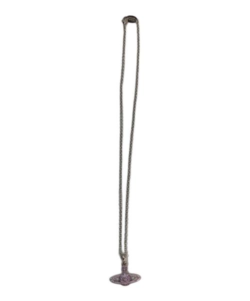 Vivienne Westwood（ヴィヴィアンウエストウッド）Vivienne Westwood (ヴィヴィアンウエストウッド) ネックレス シルバーカラー×パープルの古着・服飾アイテム