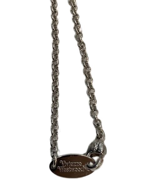 Vivienne Westwood（ヴィヴィアンウエストウッド）Vivienne Westwood (ヴィヴィアンウエストウッド) ネックレス シルバーカラー×パープルの古着・服飾アイテム
