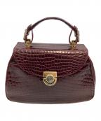 olopオロップ）の古着「ハンドバッグ」｜ワインレッド