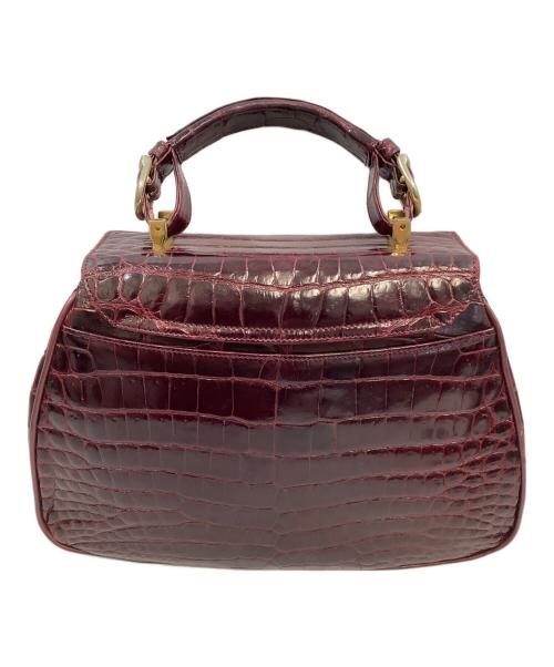 olop（オロップ）olop (オロップ) ハンドバッグ ワインレッドの古着・服飾アイテム