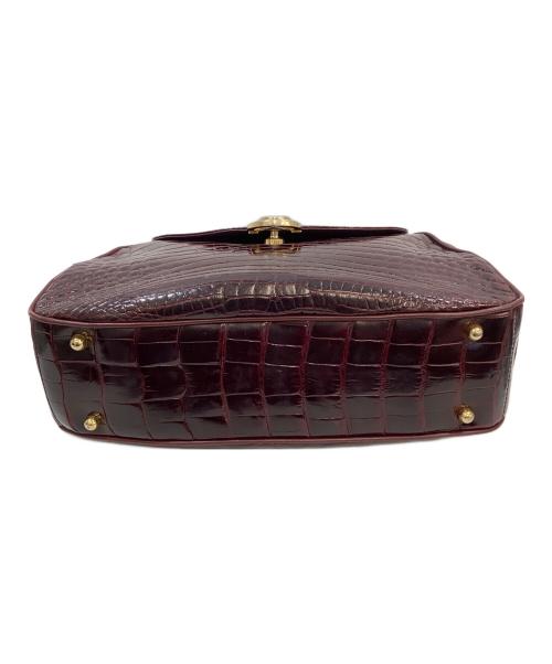 olop（オロップ）olop (オロップ) ハンドバッグ ワインレッドの古着・服飾アイテム