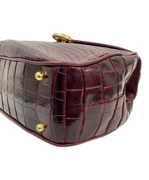 olop（オロップ）olop (オロップ) ハンドバッグ ワインレッドの古着・服飾アイテム