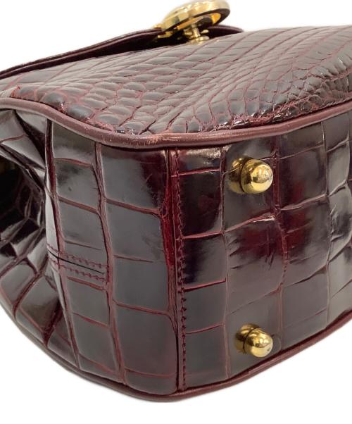 olop（オロップ）olop (オロップ) ハンドバッグ ワインレッドの古着・服飾アイテム