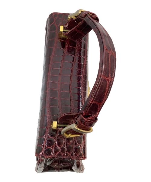 olop（オロップ）olop (オロップ) ハンドバッグ ワインレッドの古着・服飾アイテム