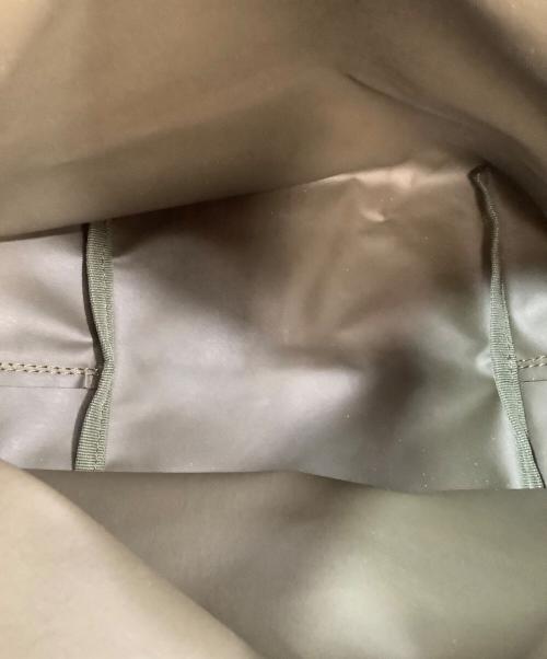 Herve Chapelier（エルベシャプリエ）Herve Chapelier (エルベシャプリエ) 舟型ショルダーバッグ ベージュ×グリーンの古着・服飾アイテム