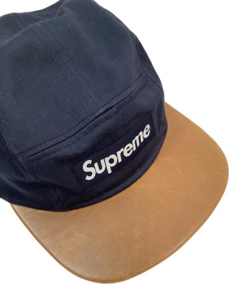 SUPREME（シュプリーム）SUPREME (シュプリーム) キャップ ブラウン×ネイビーの古着・服飾アイテム