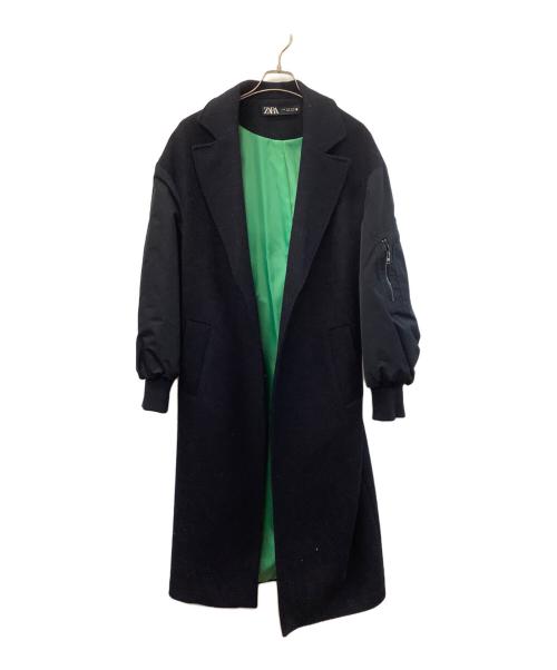 ZARA（ザラ）ZARA (ザラ) マッチングボンバーコート ネイビー サイズ:Mの古着・服飾アイテム