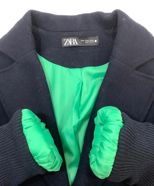 ZARA（ザラ）ZARA (ザラ) マッチングボンバーコート ネイビー サイズ:Mの古着・服飾アイテム