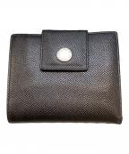 BVLGARIブルガリ）の古着「2つ折り財布」｜ブラック