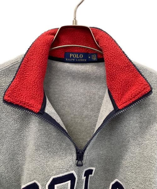 POLO RALPH LAUREN（ポロ・ラルフローレン）POLO RALPH LAUREN (ポロ・ラルフローレン) ハーフフリースジャケット グレー サイズ:Mの古着・服飾アイテム