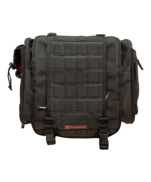 henly begins（ヘンリービギンズ）henly begins (ヘンリービギンズ) シートバッグ ブラックの古着・服飾アイテム