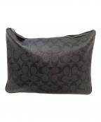 COACHコーチ）の古着「クラッチバッグ」｜ブラック