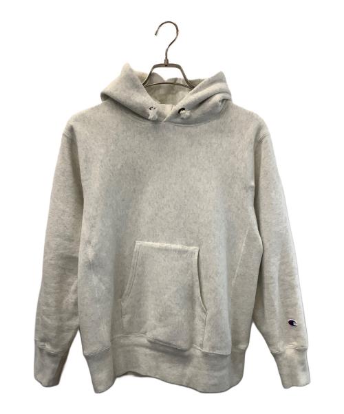 Champion（チャンピオン）Champion (チャンピオン) プルオーバーパーカー アイボリー サイズ:Lの古着・服飾アイテム