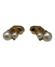 Christian Dior（クリスチャン ディオール）の古着「イヤリング」｜ゴールドカラー×ホワイト