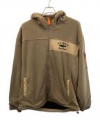 AVIREXアヴィレックス）の古着「フリースジャケット」｜ベージュ