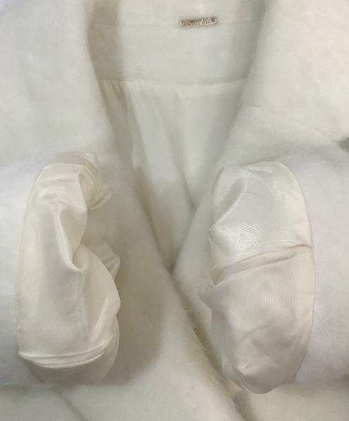 Snidel（スナイデル）Snidel (スナイデル) シャギーロングコート ホワイト サイズ:Sの古着・服飾アイテム