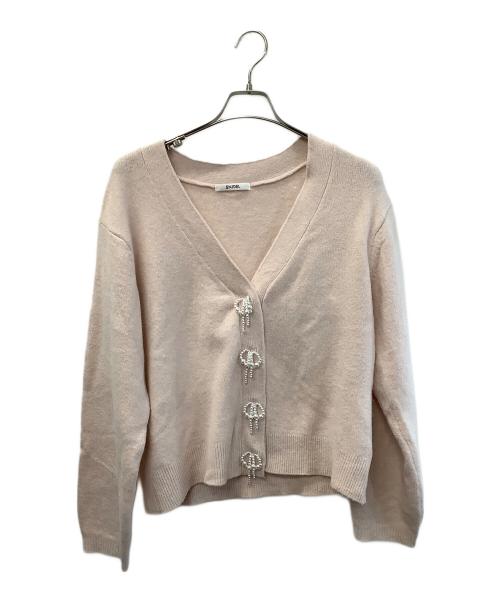 Snidel（スナイデル）Snidel (スナイデル) 厚手カーディガン ピンク サイズ:freeの古着・服飾アイテム