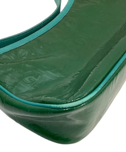 Salvatore Ferragamo（サルヴァトーレ フェラガモ）Salvatore Ferragamo (サルヴァトーレ フェラガモ) ミニハンドバッグ グリーンの古着・服飾アイテム