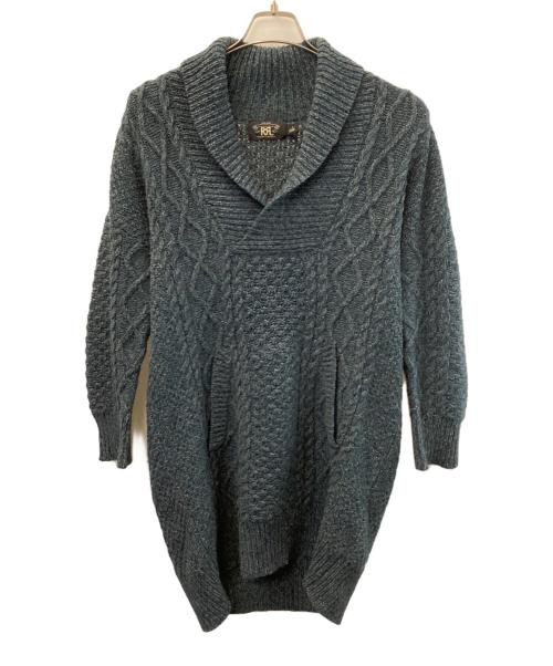 RRL（ダブルアールエル）RRL (ダブルアールエル) 厚手ニット ブルー サイズ:XLの古着・服飾アイテム
