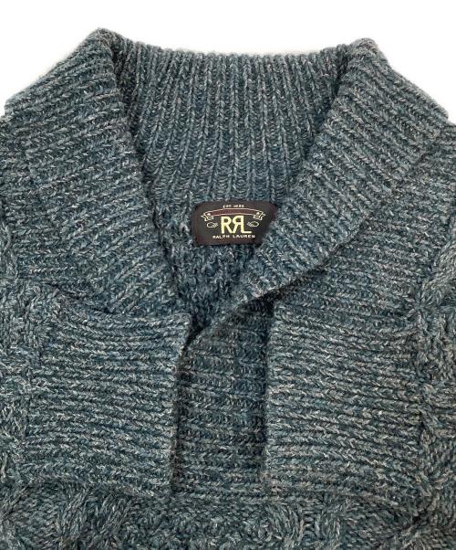 RRL（ダブルアールエル）RRL (ダブルアールエル) 厚手ニット ブルー サイズ:XLの古着・服飾アイテム