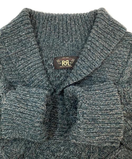 RRL（ダブルアールエル）RRL (ダブルアールエル) 厚手ニット ブルー サイズ:XLの古着・服飾アイテム