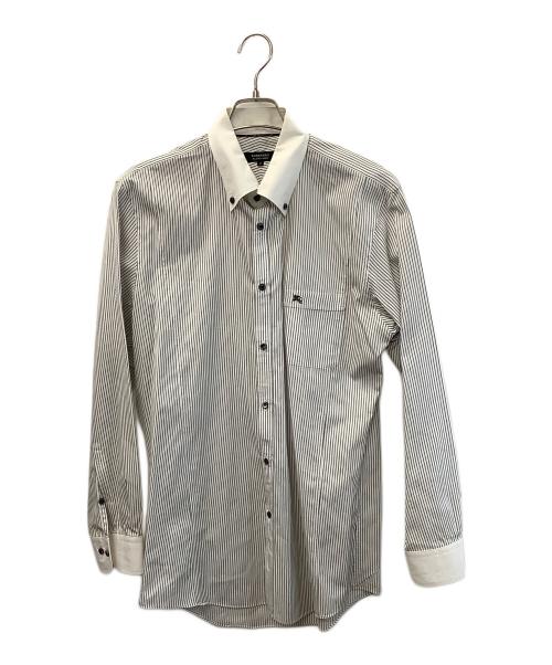 BURBERRY BLACK LABEL（バーバリーブラックレーベル）BURBERRY BLACK LABEL (バーバリーブラックレーベル) 長袖シャツ ホワイト×ブラック サイズ:41の古着・服飾アイテム