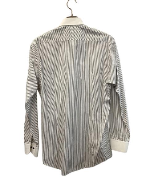 BURBERRY BLACK LABEL（バーバリーブラックレーベル）BURBERRY BLACK LABEL (バーバリーブラックレーベル) 長袖シャツ ホワイト×ブラック サイズ:41の古着・服飾アイテム