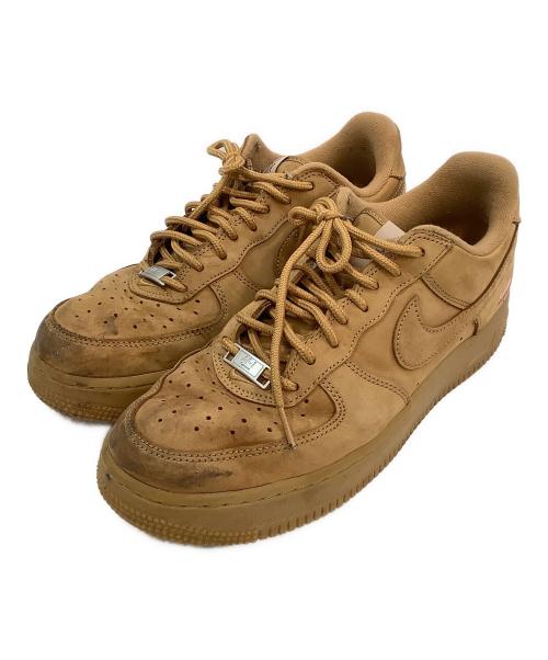 NIKE（ナイキ）NIKE (ナイキ) SUPREME (シュプリーム) AIR FORCE 1 LOW FLAX/FLAX ブラウン サイズ:26cmの古着・服飾アイテム
