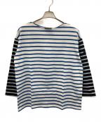 Le minorルミノア）の古着「長袖カットソー」｜ブルー×ホワイト