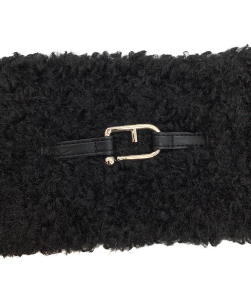 FURLA（フルラ）FURLA (フルラ) プードルファーマフラー ブラック 未使用品の古着・服飾アイテム