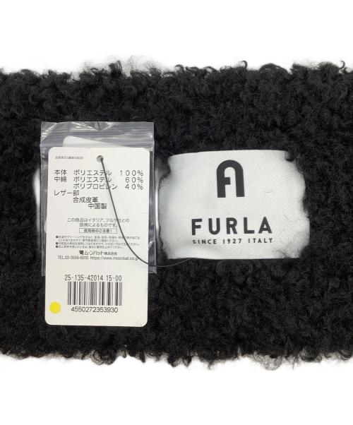 FURLA（フルラ）FURLA (フルラ) プードルファーマフラー ブラック 未使用品の古着・服飾アイテム