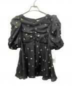 CELFORDセルフォード）の古着「半袖ブラウス」｜ブラック