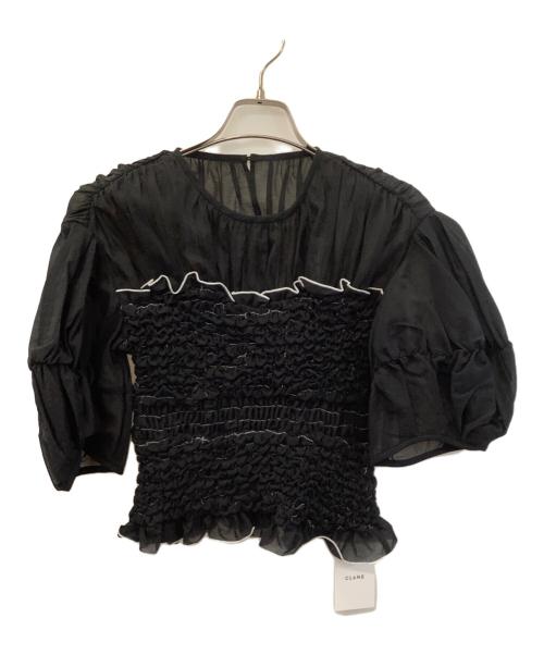 CLANE（クラネ）CLANE (クラネ) 半袖ブラウス ブラック サイズ:1 未使用品の古着・服飾アイテム