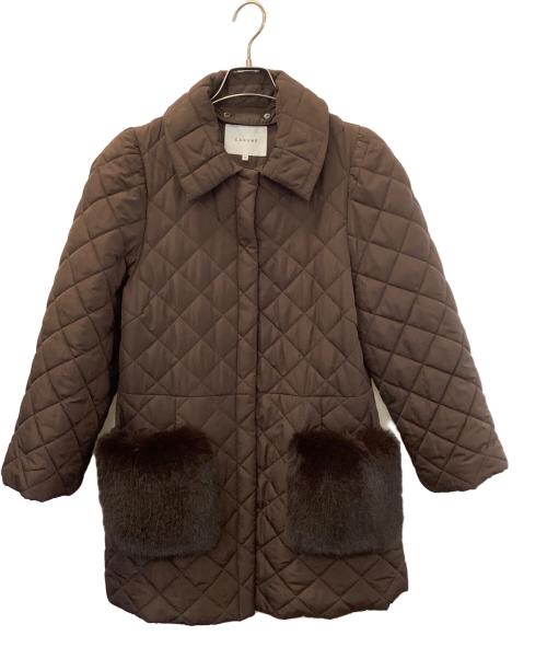 CADUNE（カデュネ）CADUNE (カデュネ) 中綿ジャケット ブラウン サイズ:38の古着・服飾アイテム