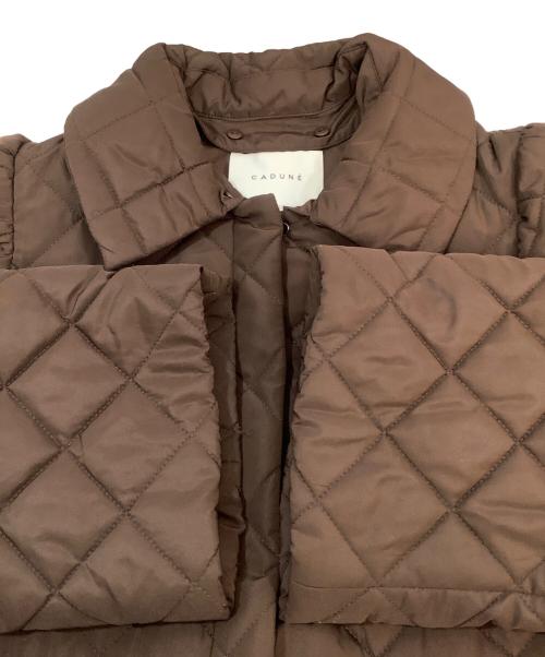 CADUNE（カデュネ）CADUNE (カデュネ) 中綿ジャケット ブラウン サイズ:38の古着・服飾アイテム