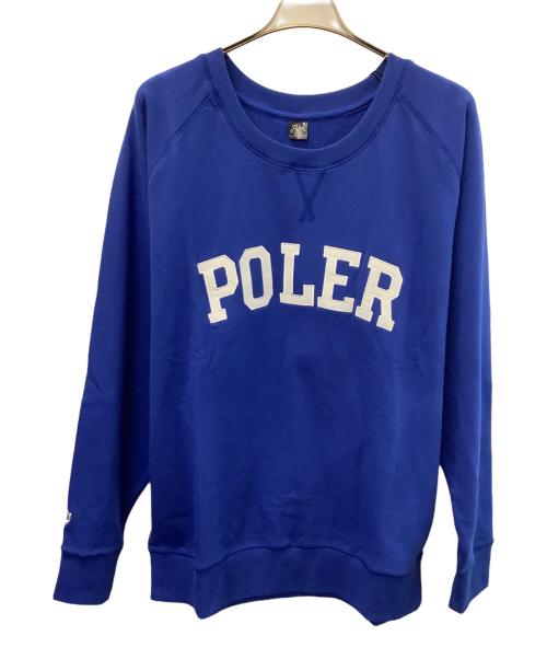 POLeR（ポーラー）POLeR (ポーラー) スウェット ブルー サイズ:XL 未使用品の古着・服飾アイテム