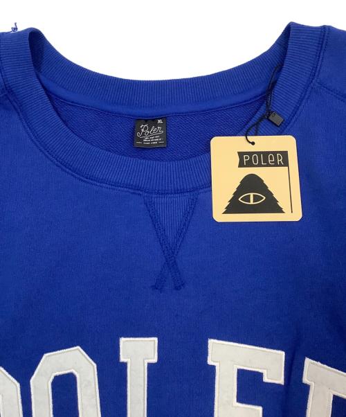 POLeR（ポーラー）POLeR (ポーラー) スウェット ブルー サイズ:XL 未使用品の古着・服飾アイテム